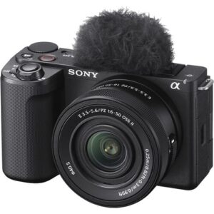 Sony Alpha ZV-E10M2K 26 MP Interchangeable Lens Mirrorless Vlog Camera for Creators (16-50mm Power Zoom Lens) | APS-C Sensor | 4K 60p with 10bit 4:2:2 Recording - (Black)