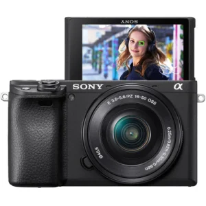 Sony Alpha ILCE-6400L 24.2MP Mirrorless Camera (Black) with 16-50mm Power Zoom Lens | APS-C Sensor | Real-Time Eye Auto Focus | 4K Vlogging Camera | Tiltable LCD - Black