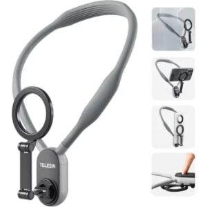 TELESIN Neck Mount for Action Camera, GoPro, DJI, Insta360