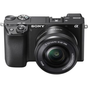 Sony New Alpha ILCE-6100K with Upgraded SELP1650 (Ver 2) Power Zoom Lens