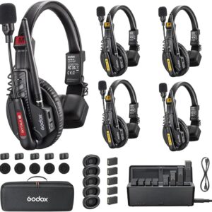 Godox SkyTalk Air 5S 5-Person Wireless Intercom Headset System